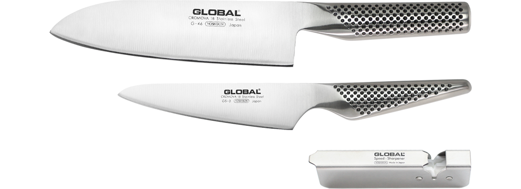 三徳3点セット | GLOBAL包丁の吉田金属工業株式会社