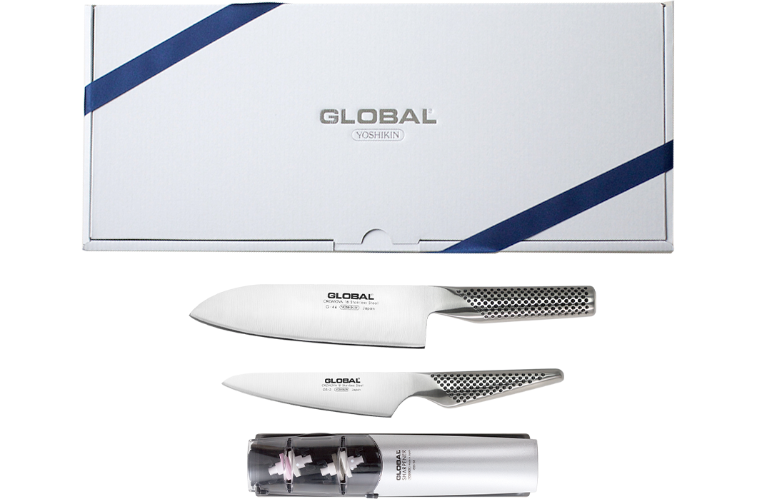 三徳ギフトボックスセット | GLOBAL包丁の吉田金属工業株式会社